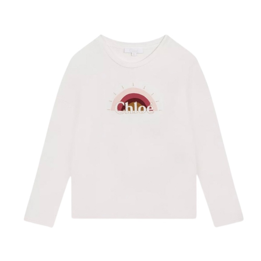 CHLOE GIRLS RAINBOW LONG SLEEVE TEE